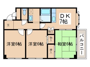 ローズホールの物件間取画像